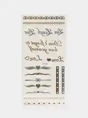 Золотой временные татуировки, FLASH TATTOO