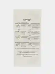 Золотой временные татуировки Flash tattoo