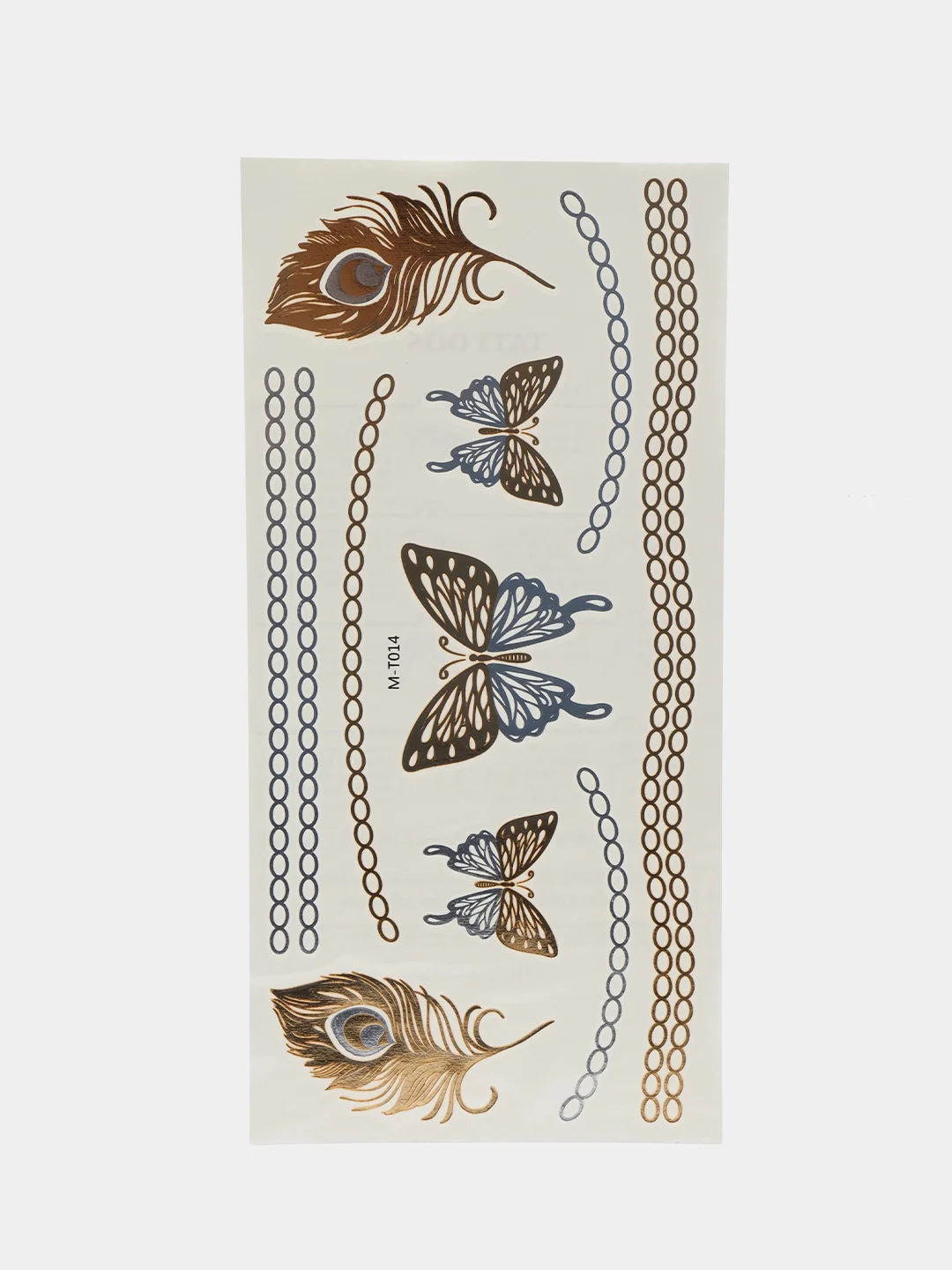 Золотой временные татуировки Flash tattoo