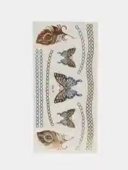 Золотой временные татуировки Flash tattoo