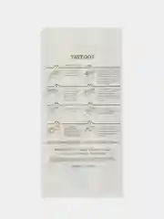 Пастельно-коралловый временные татуировки Flash Tattoo