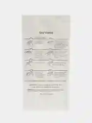 Красный временные татуировки Flash Tattoo