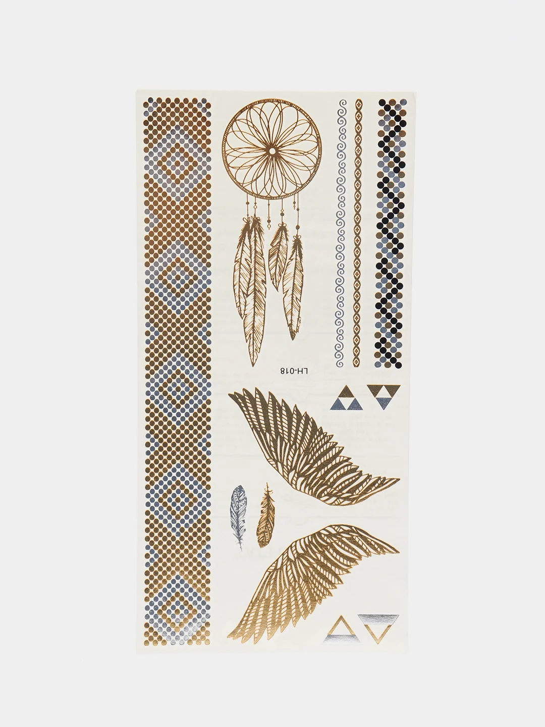 Золотой временные татуировки Flash Tattoo