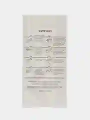 Пастельно-коралловый временные татуировки Flash Tattoo