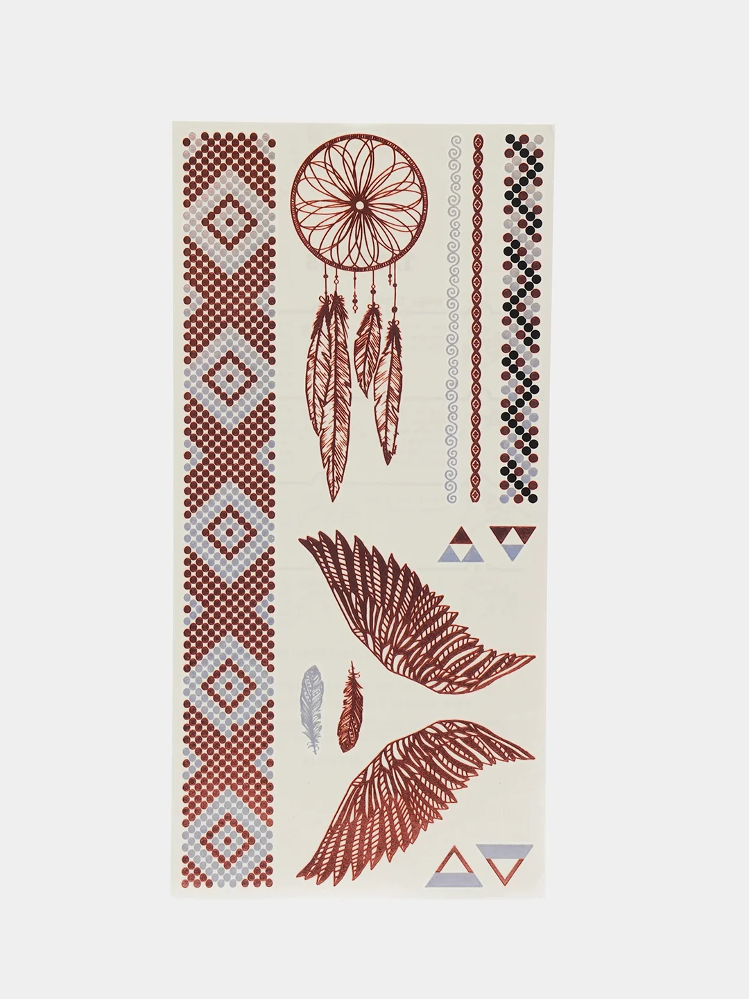 Пастельно-коралловый временные татуировки Flash Tattoo