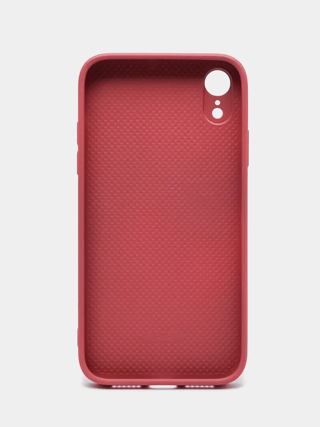 Багровый чехол для iPhone XR, силиконовый, со стеклянной панелью