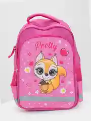 Рюкзак школьный, для девочки "Пифагор" School, 1 отделение, 3 кармана, Squirrel, 271404