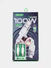Кабель Type-C to Type-C 100W 10A быстрая зарядка, нейлоновый