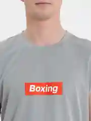 Серый меланж майка "Boxing"