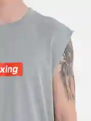 Серый меланж майка "Boxing"
