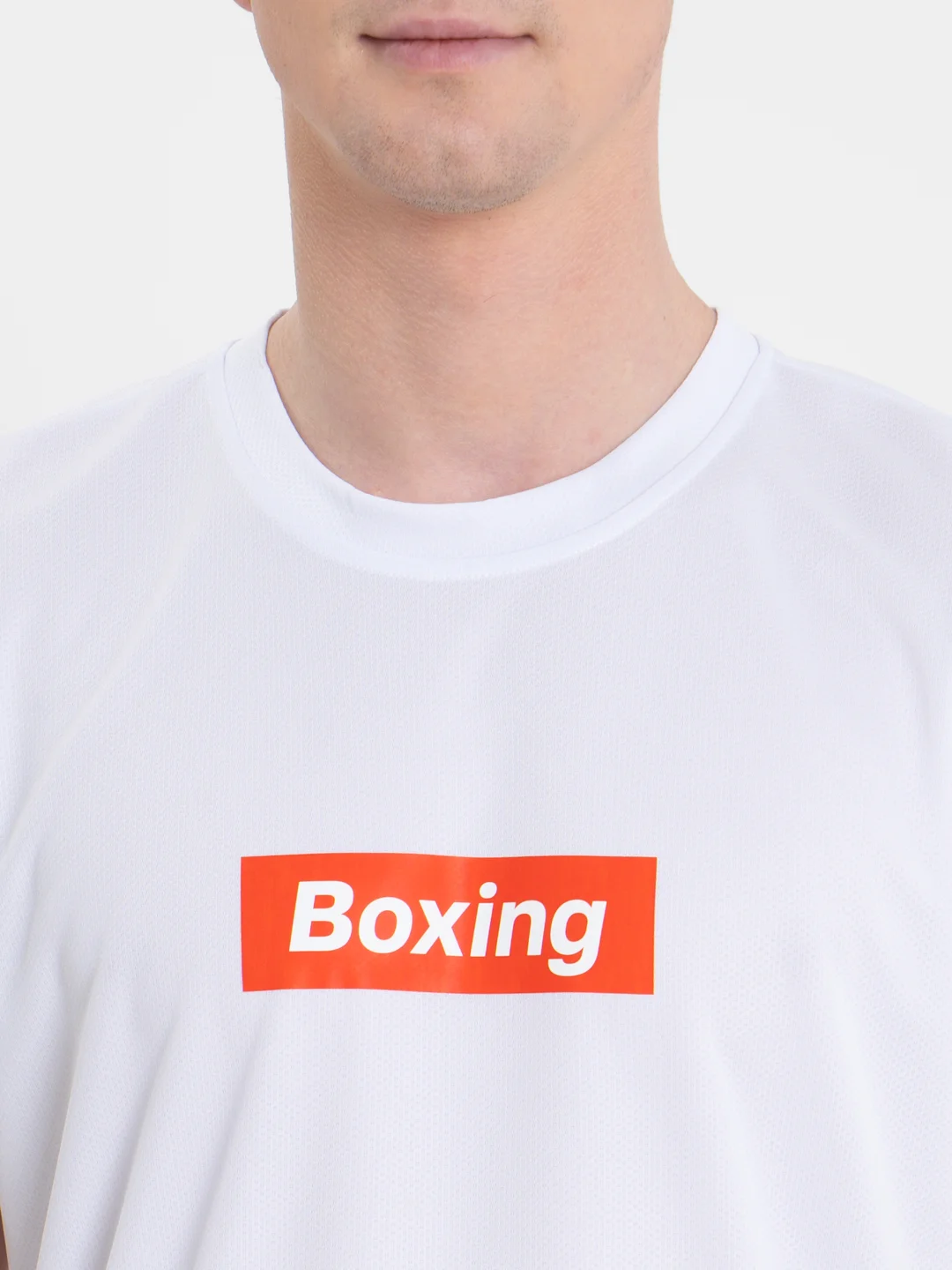 Белый майка "Boxing"