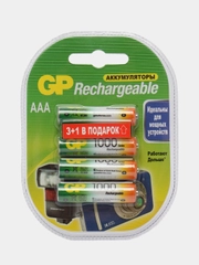 Аккумуляторы AAA GP, 1000 mah, мизинчиковые