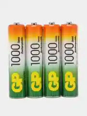 Аккумуляторы AAA GP, 1000 mah, мизинчиковые