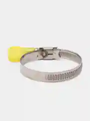 Хомут с ключом для шлангов, из оцинкованной стали, червячный,  диаметр 32-50 мм, 5 штук