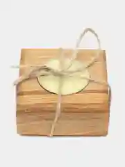 Алый подсвечник деревянный, 3 вида