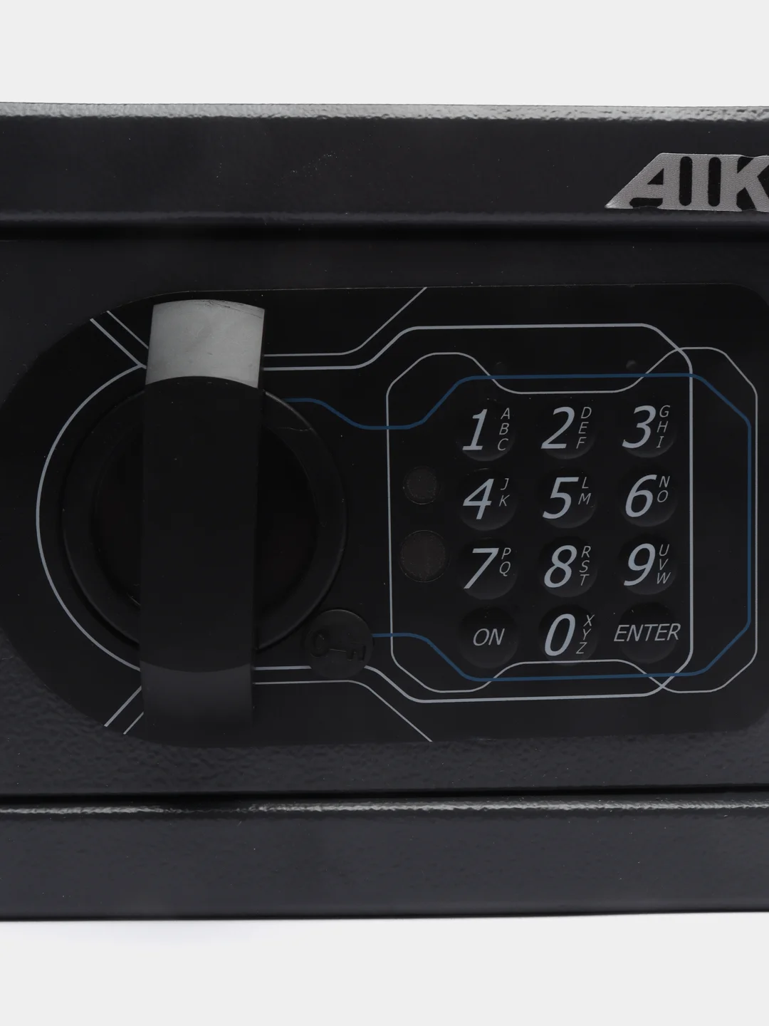 Серый мебельный сейф для денег и ценностей AIKO Т-140 EL