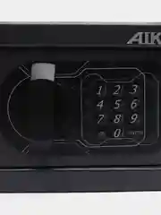 Серый мебельный сейф для денег и ценностей AIKO Т-140 EL