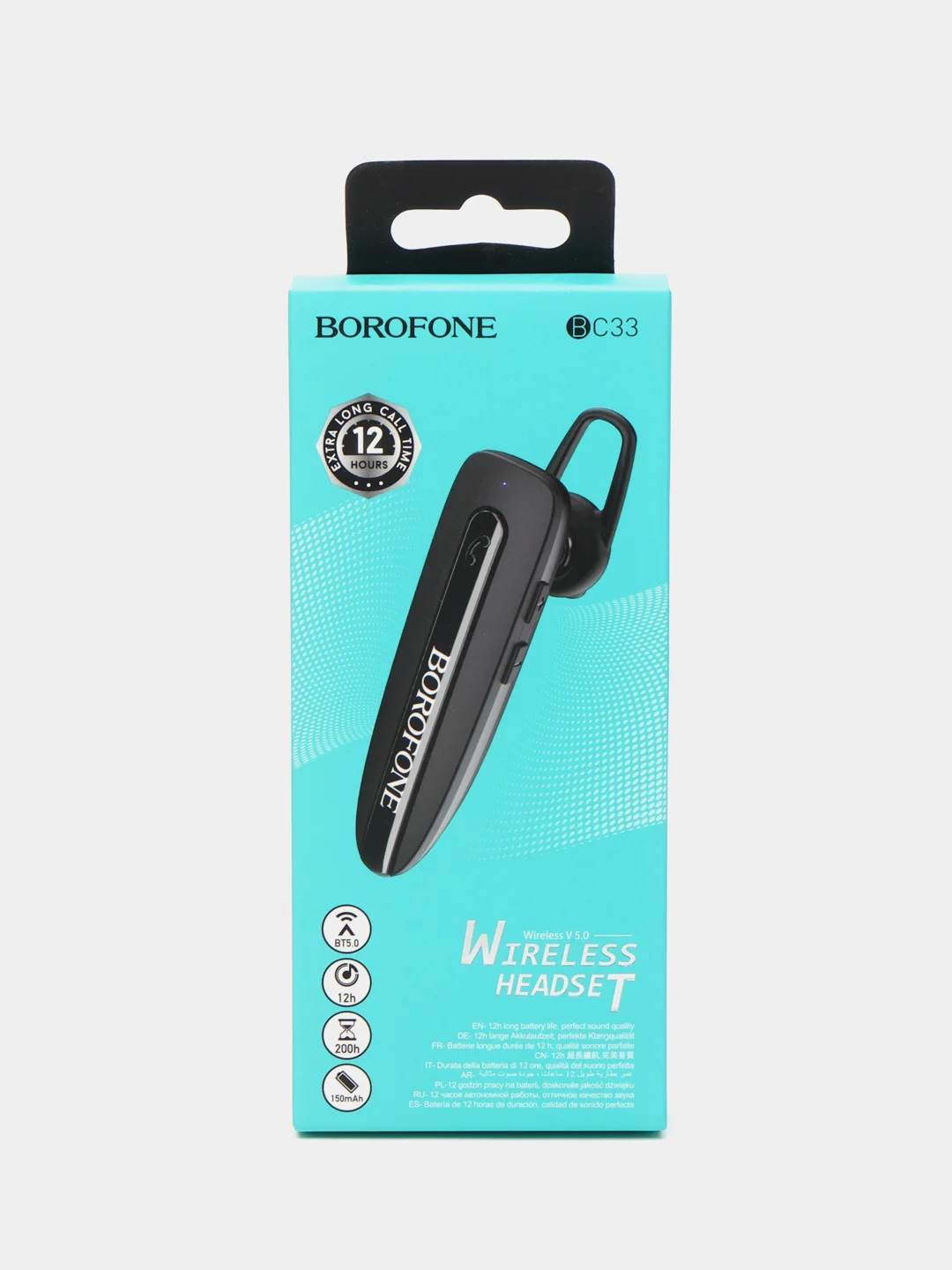 Беспроводная гарнитура Hands-free BOROFONE BC33 / BT 5.0 / 12 часов музыки и разговоров