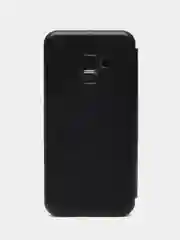 Синий чехол-книжка на Samsung Galaxy A8 2018, Самсунг Галакси А8 2018