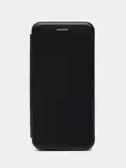 Угольный чехол-книжка на Samsung Galaxy A8 2018, Самсунг Галакси А8 2018