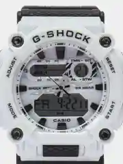 Белый наручные военные электронные мужские часы Casio G-Shock