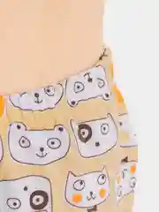 Коралловый пижама с принтом для девочки: кофта и штаны, хлопок