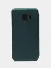 Тёмно-зелёный чехол книжка Samsung Galaxy J4 2018, Самсунг Галакси Джи4 2018