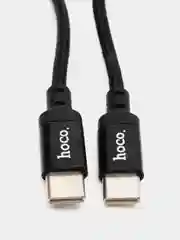 Кабель USB-C HOCO X14 Double speed, Type-C - Type-C, 3A, 60W, 1 м, черный