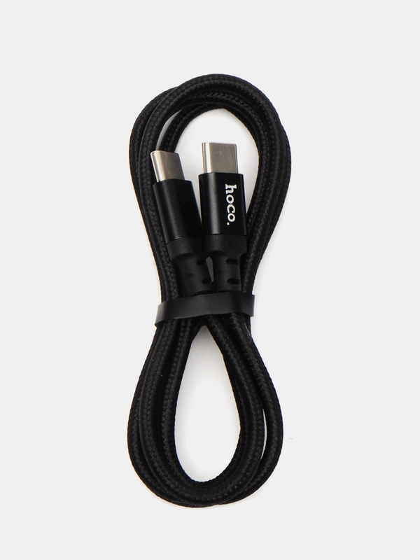 Кабель USB-C HOCO X14 Double speed, Type-C - Type-C, 3A, 60W, 1 м, черный