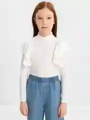 Белый водолазка