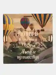 Бирюзовый копилка детская, деревянная