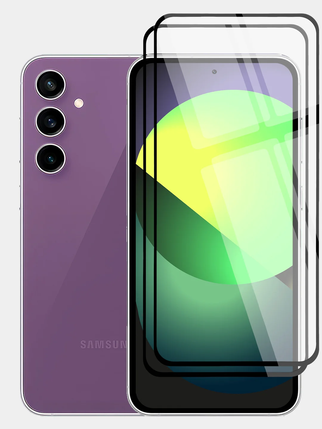 Прозрачный стекло для Samsung Galaxy S23, S22, S21 FE/ Plus защитное BROSCORP олеофобное антишпион
