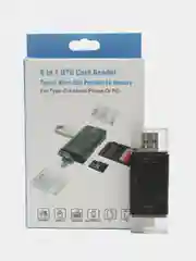 Картридер адаптер-переходник универсальный, 6 в 1, micro sd, usb, type c, sd, tf