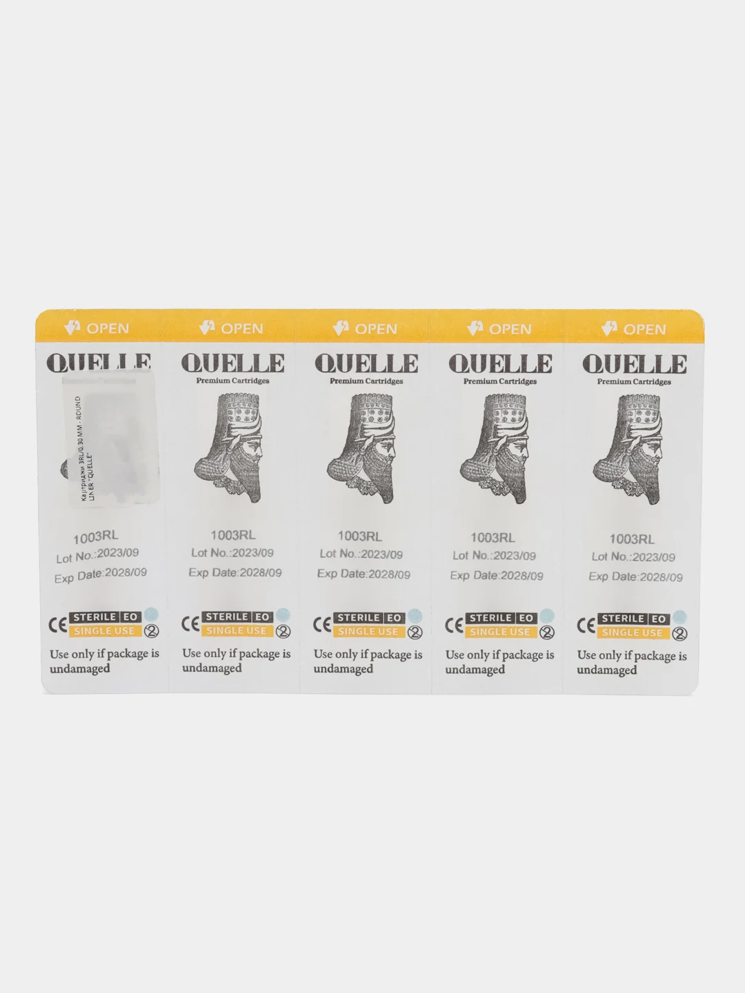 Картриджи для тату и татуажа QUELLE Round Liner, 20 штук