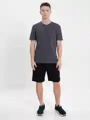Черный фитнес шорты