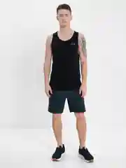 Синий меланж фитнес шорты