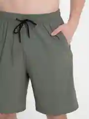 Зелёный хаки фитнес шорты