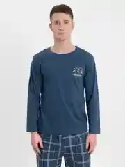 Голубой пижама мужская, домашний костюм, ХЛОПОК 100%
