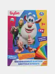 Набор: цветная бумага + цветной картон "Буба" (8+8)