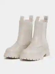 Бежевый ботинки женские, зимние