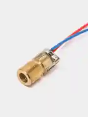 Лазерный модуль, 6 x 10 мм, точка, красный, 5мВт, 3В/5В