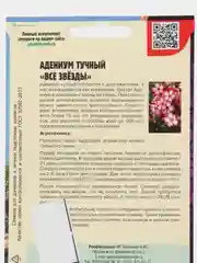 Семена цветов Адениум "Все звезды"