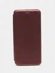 Бордовый чехол-книжка для Xiaomi A1+/A2+/Poco C51 золотая зеленая бордовая красная и другие