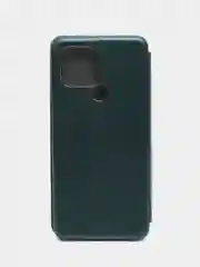 Зеленый чехол-книжка для Xiaomi A1+/A2+/Poco C51 золотая зеленая бордовая красная и другие