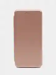 Розовый чехол-книжка для Realme C55 встроена магнитная застежка и удобный карман для карт и денег