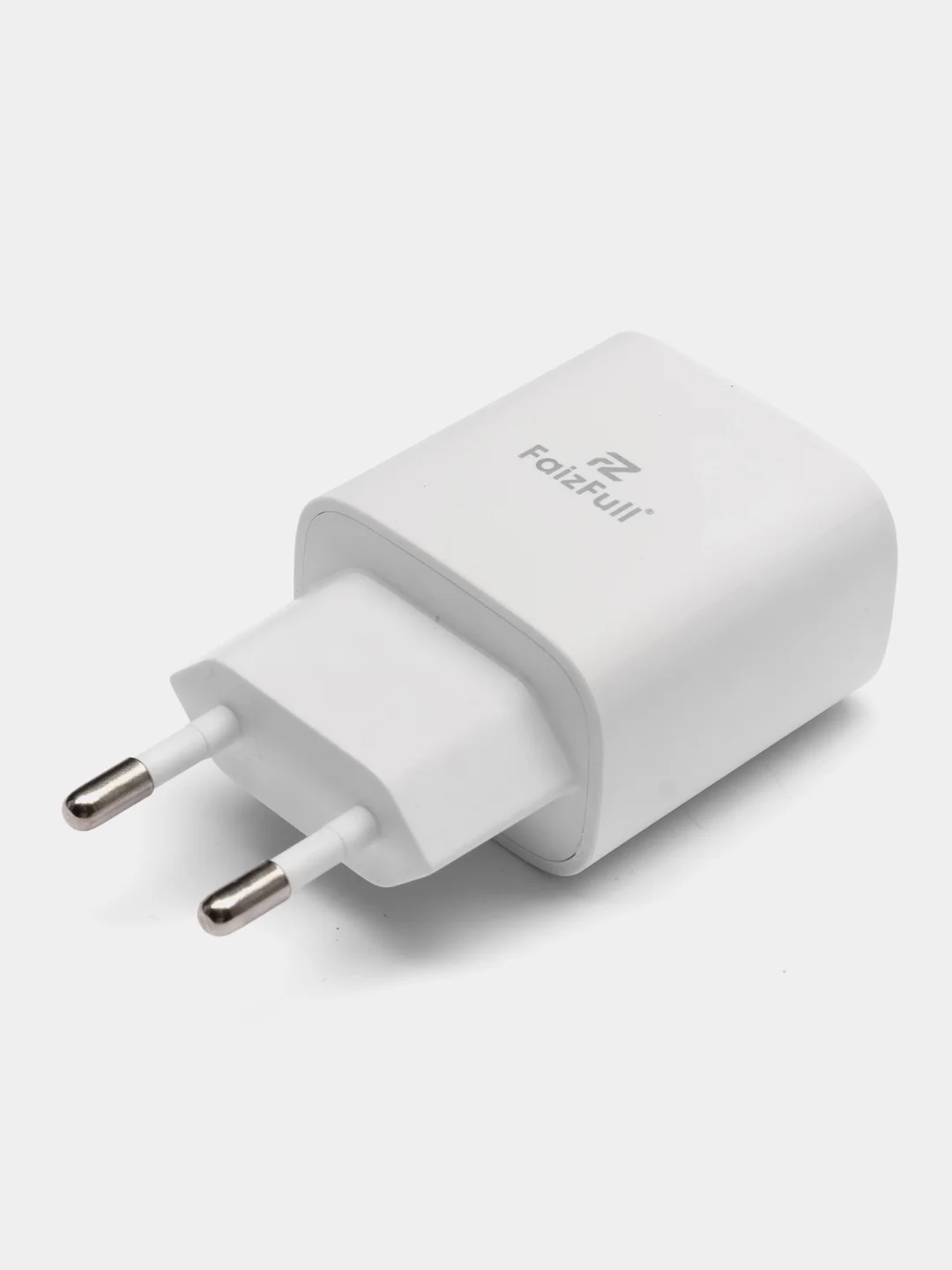Белый зарядное устройство с быстрой зарядкой для iPhone iOS и Android 25W