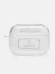 Белый силиконовый чехол для наушников AirPods Pro прозрачный