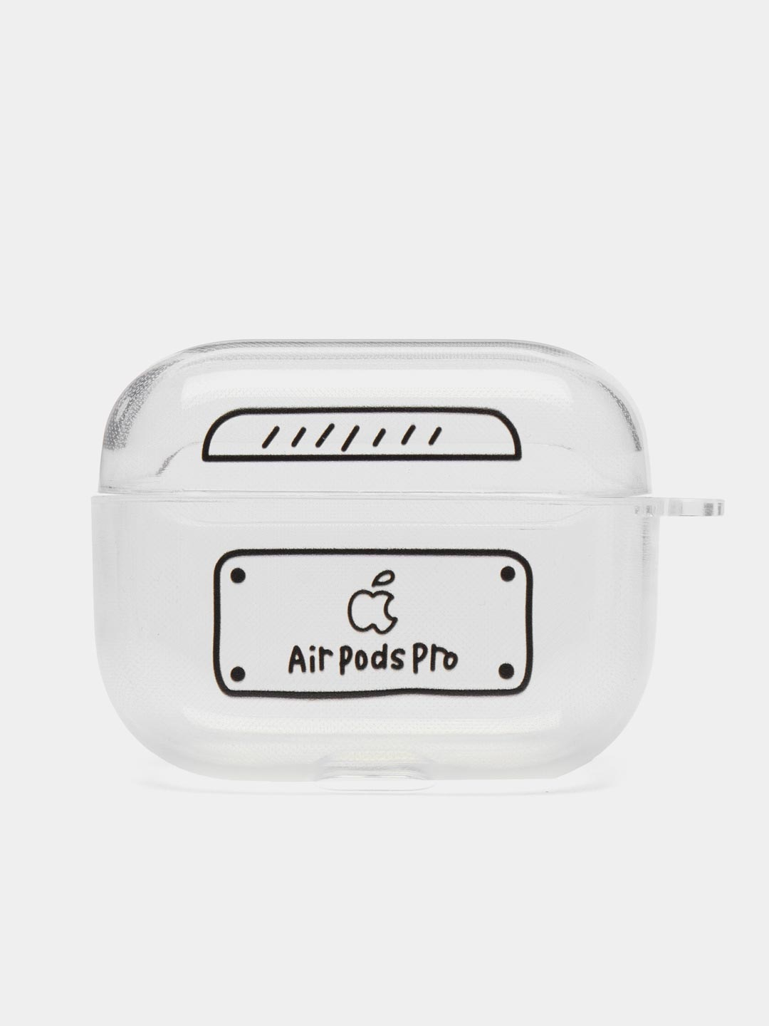 Силиконовый чехол для наушников AirPods Pro прозрачный купить по цене 149 ₽  в интернет-магазине Магнит Маркет