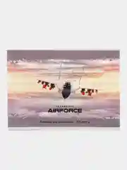 Коралловый меланж альбом для рисования А4 Schoolformat "Военная авиация", 24 листа