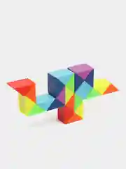 Желтый кубик-головоломка 3х3, скоростной кубик "SpeedCube",развивающая детская игрушка,антистресс